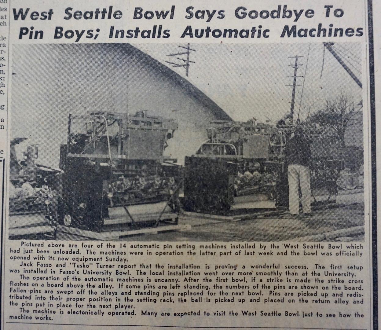 A West Seattle Bowl story from our archives