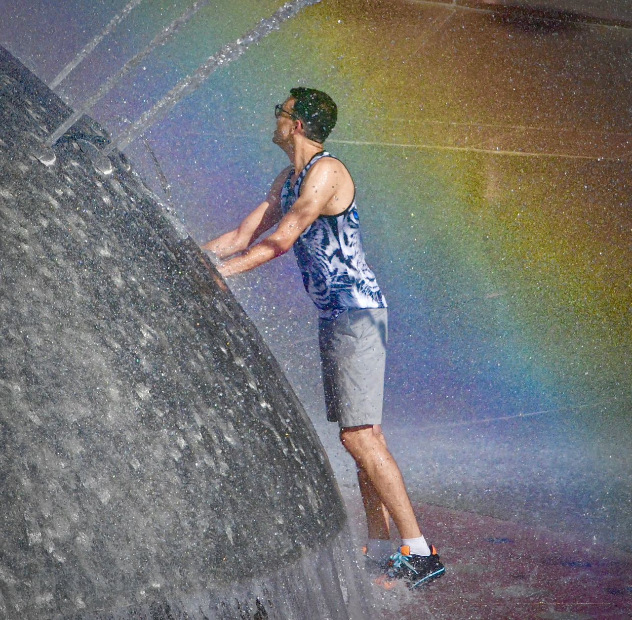 fountain rainbow