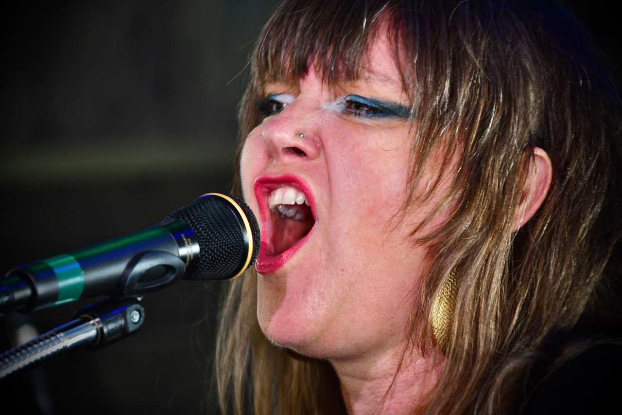 Kelly Fleek of SpiderFerns sang passionately. Photo by Patrick Robinson