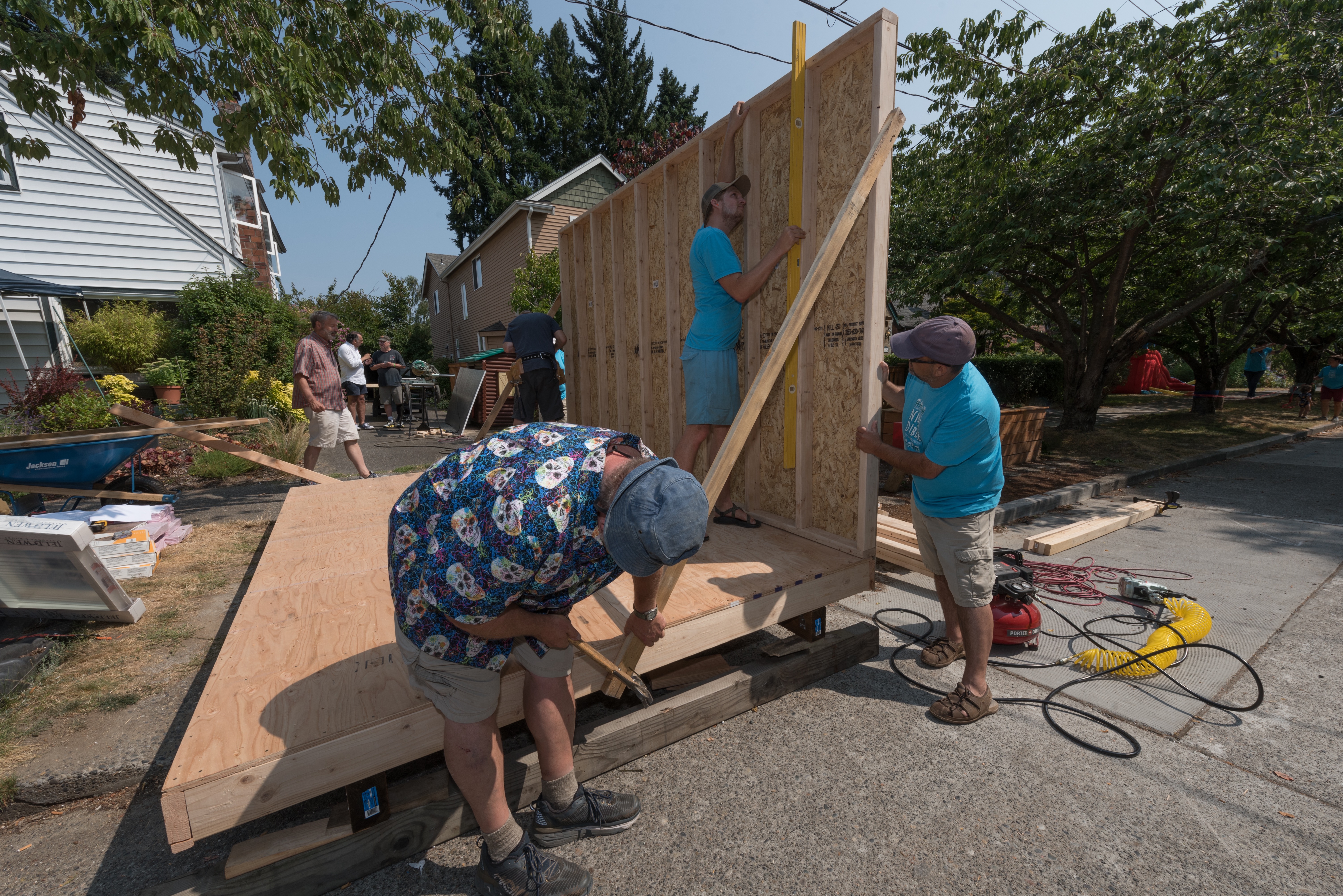 Tiny house under construction