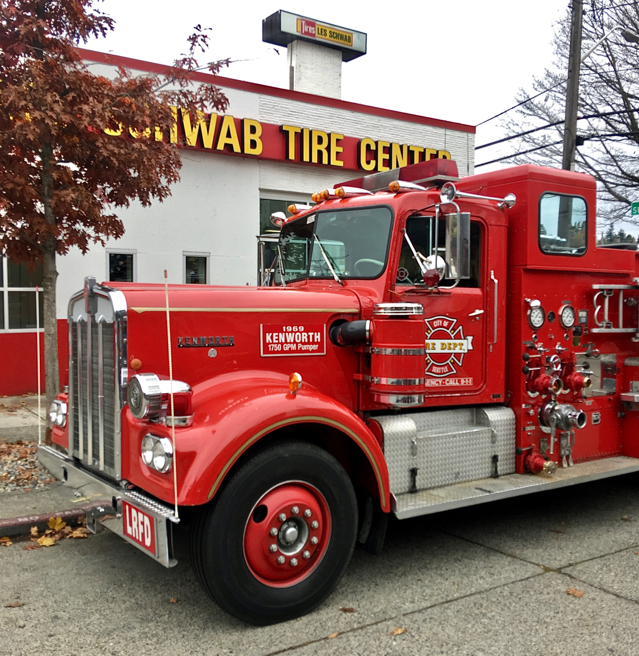 Retired fire engine