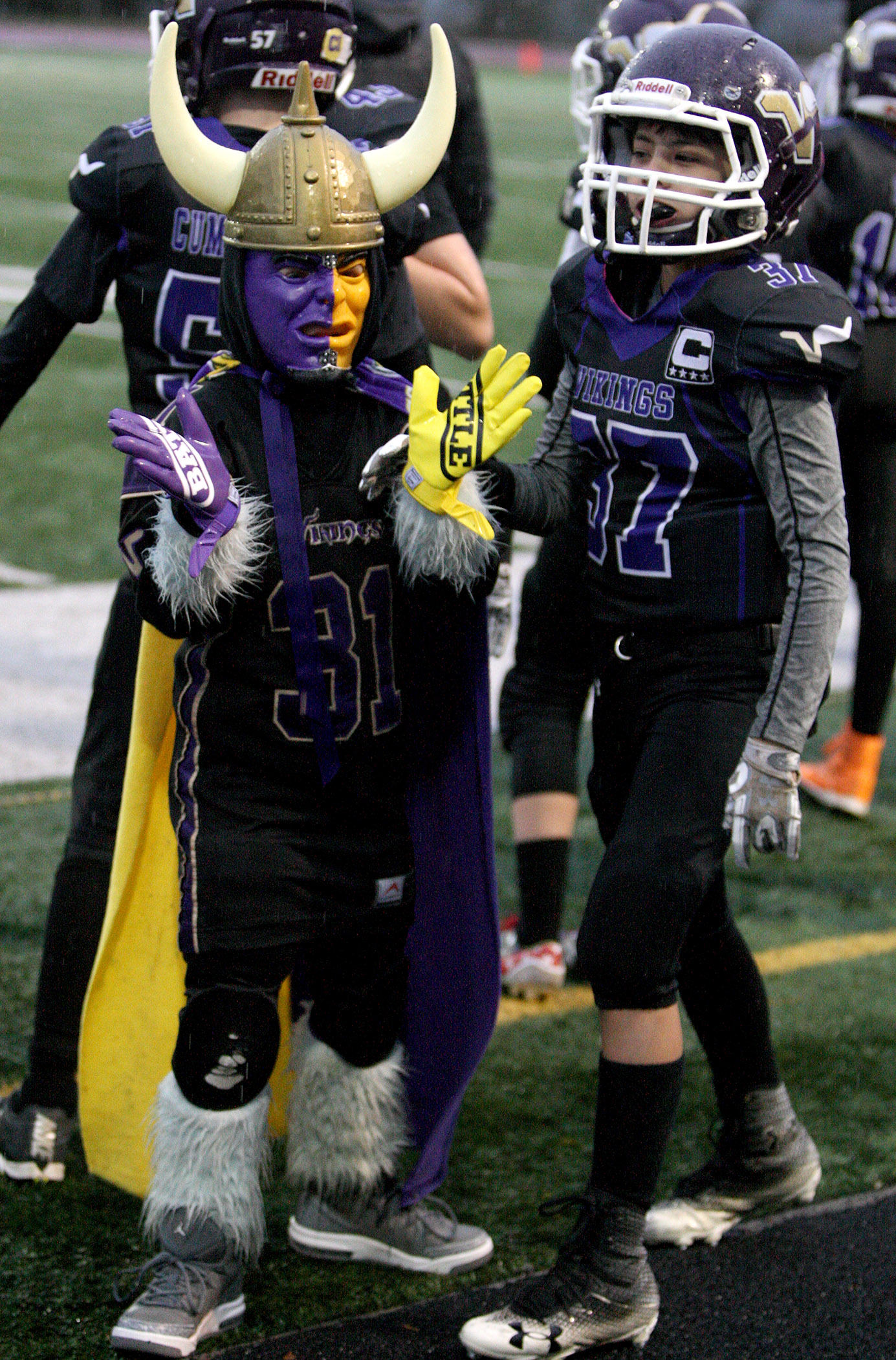 Lake Stevens Vikings and the Pasco Cobras. Final score was the Vikings 36, Cobras 0. Photo by Kurt Howard