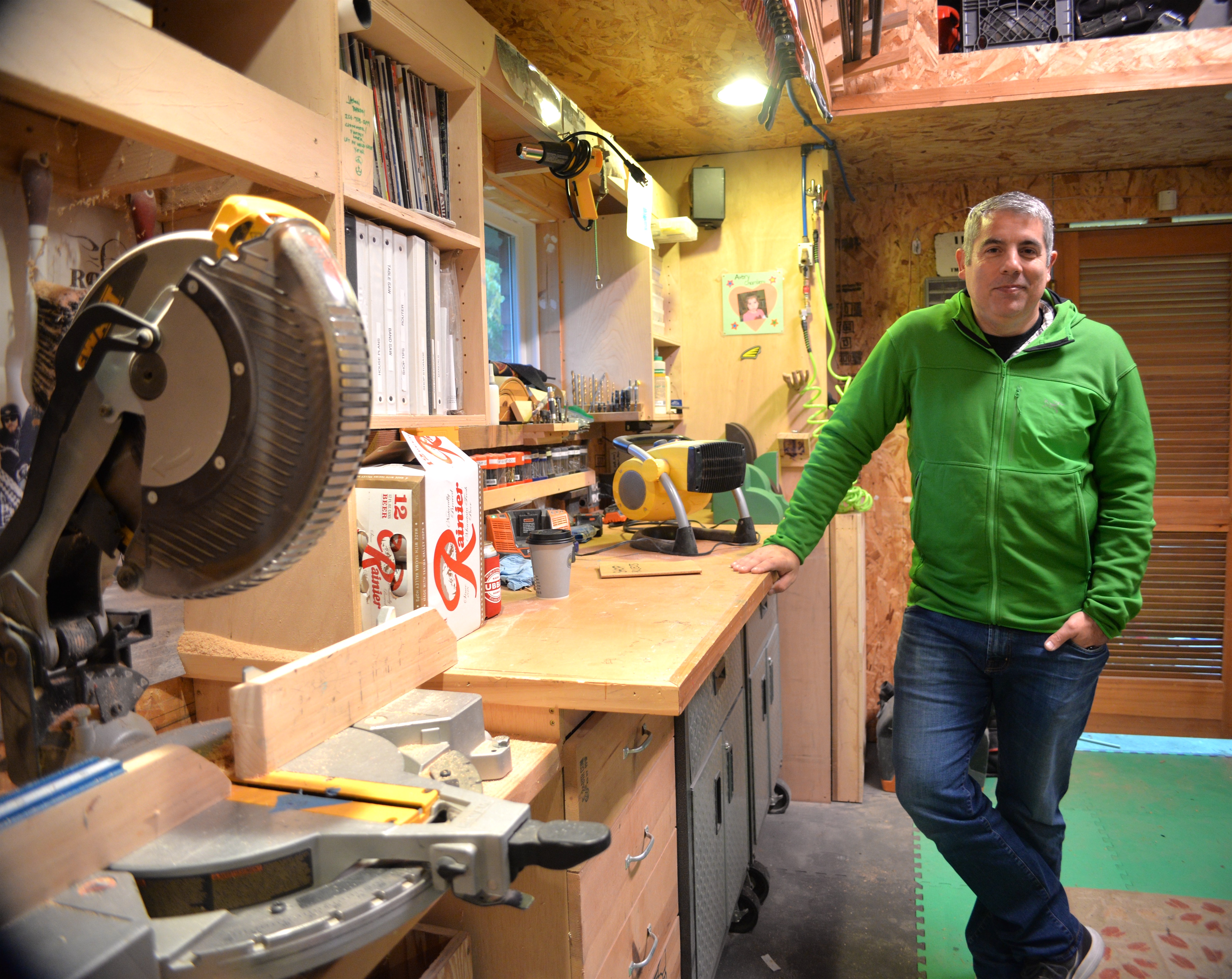 Chambers in his shop