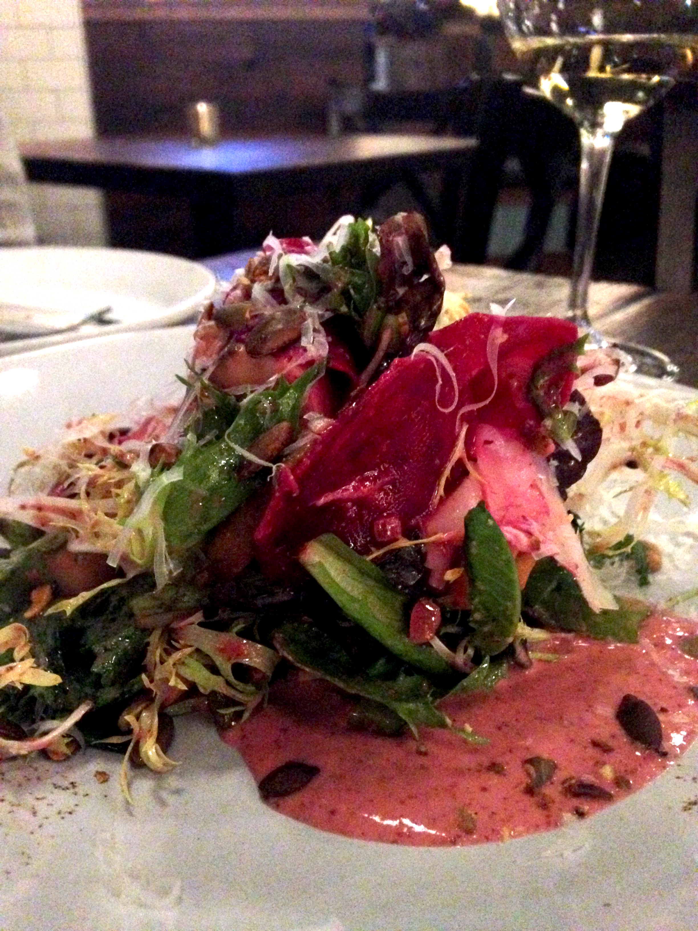 Roasted squash and mushroom salad