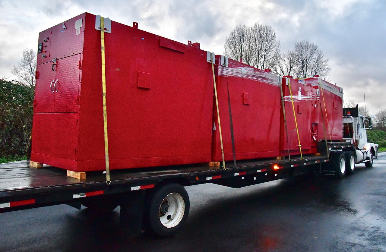 The smokers on the delivery truck. Just a bit larger than your normal delivery. Photo by Patrick Robinson