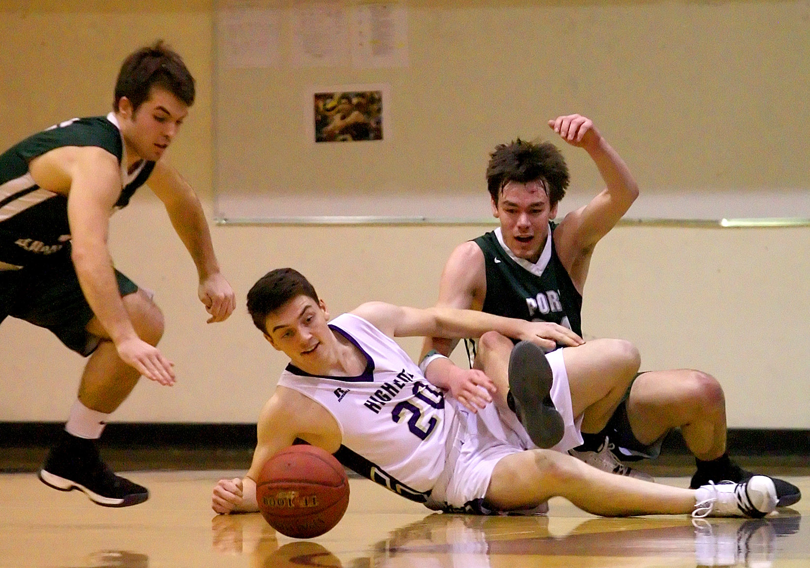 Nikola Roso of Highline watches as the ball gets away.