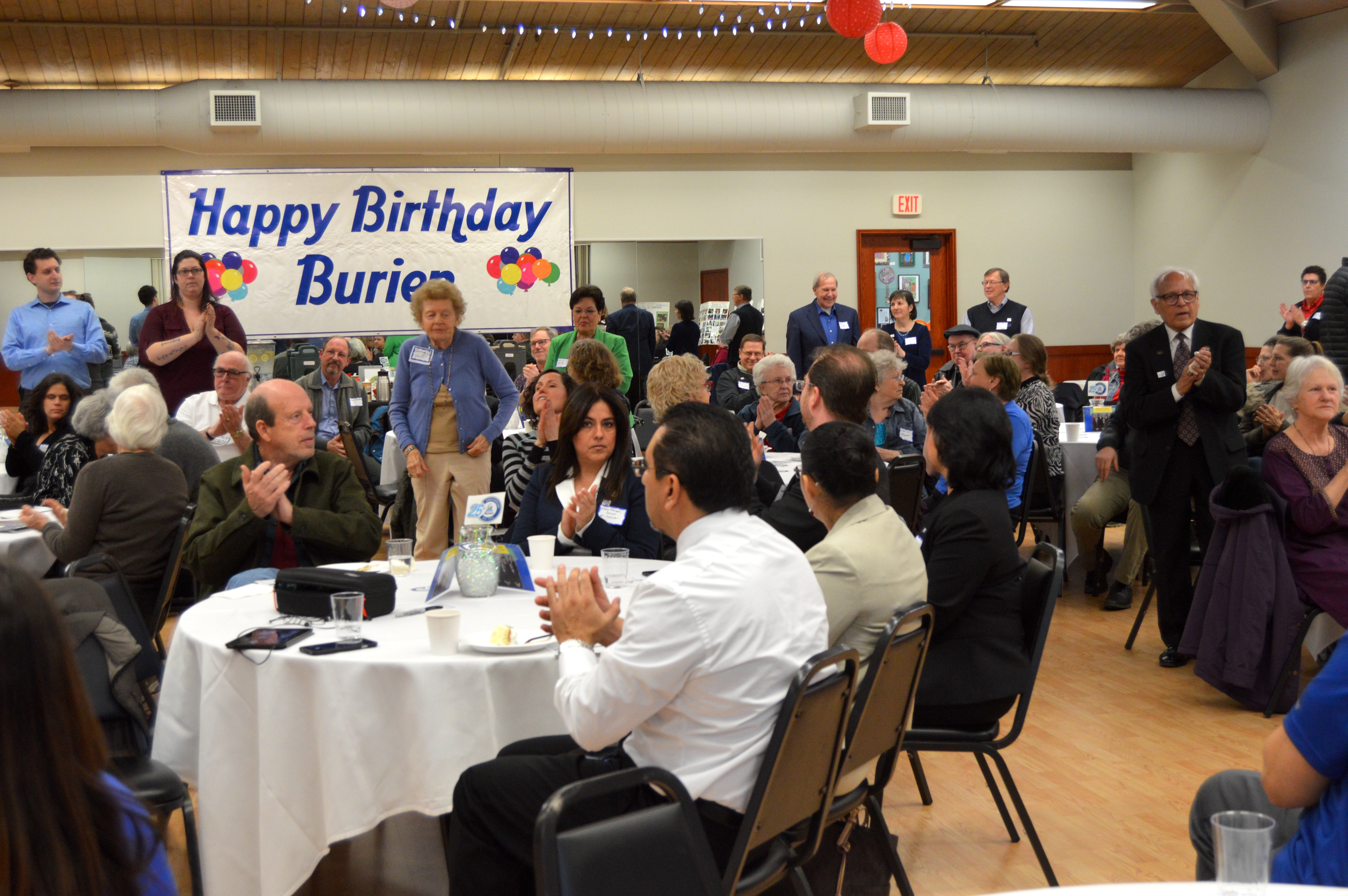Former mayors and city officials joined current city staff in celebration of Burien's 25th birthday