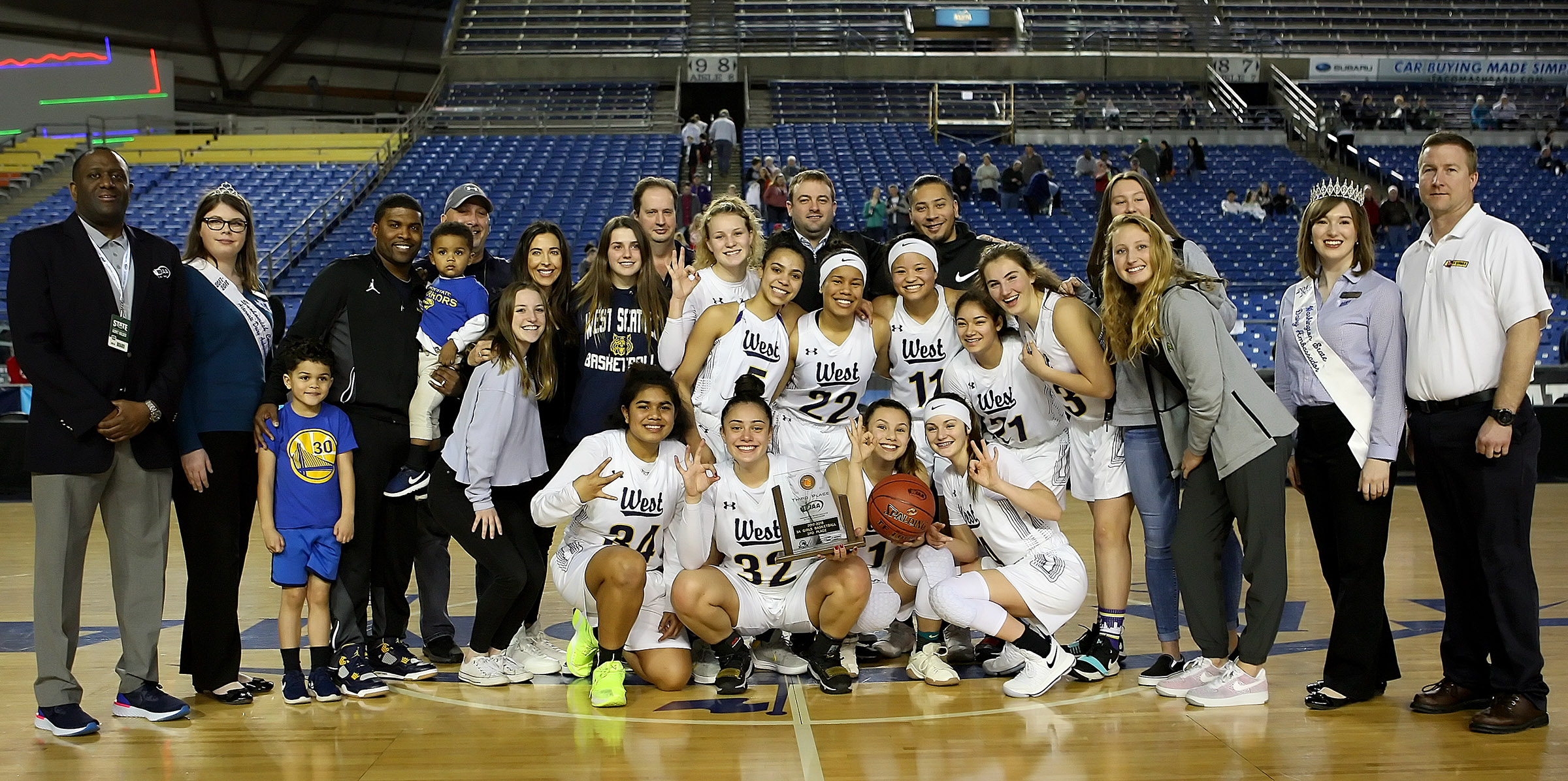 2018 West Seattle girls Basketball team. Photo by Kurt Howard