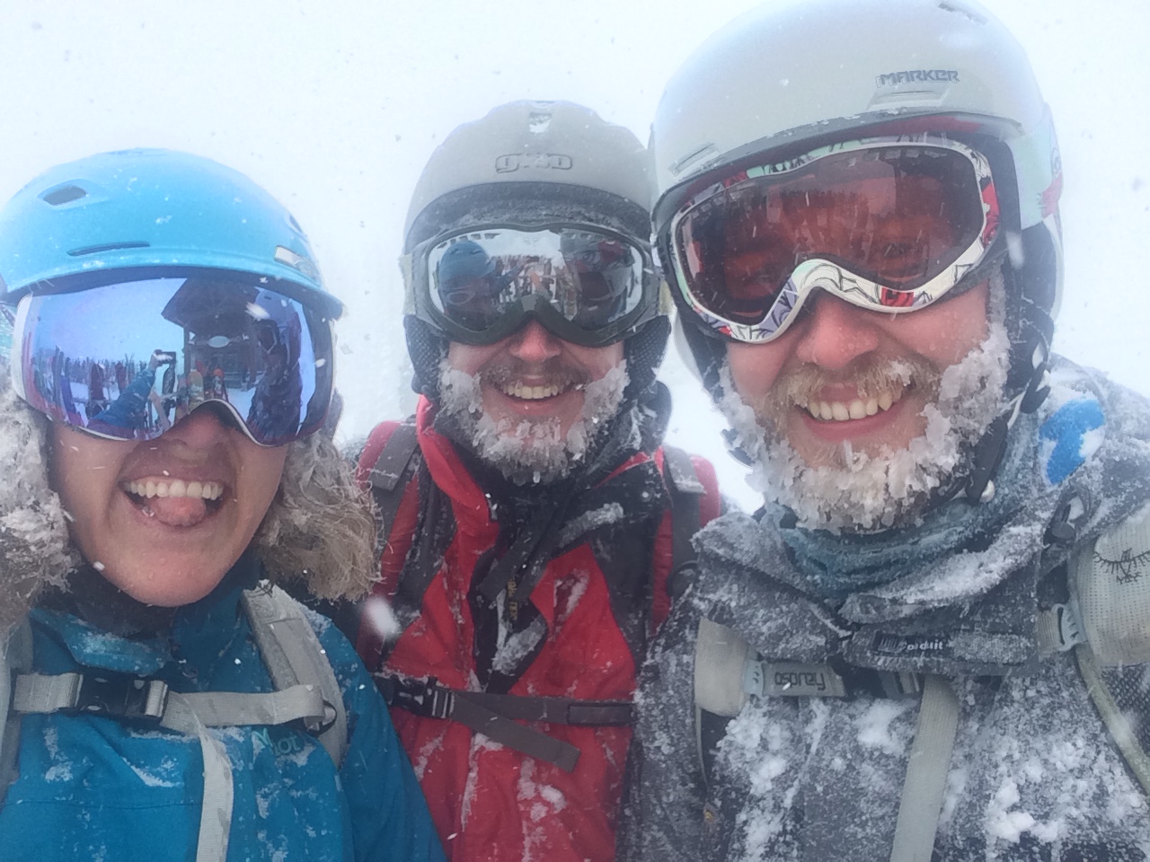 Ice beards abound at Crystal Photo: Jaime Cary