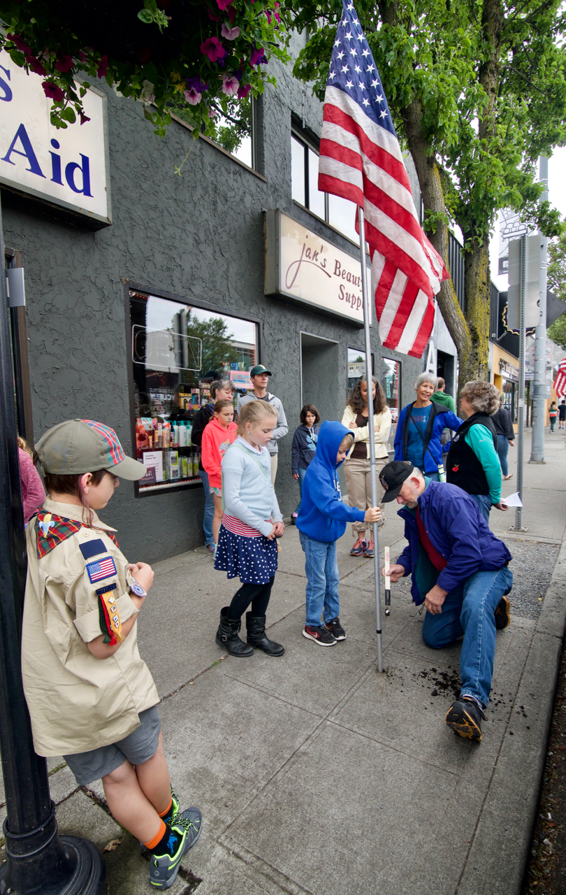 more volunteer flag raisers