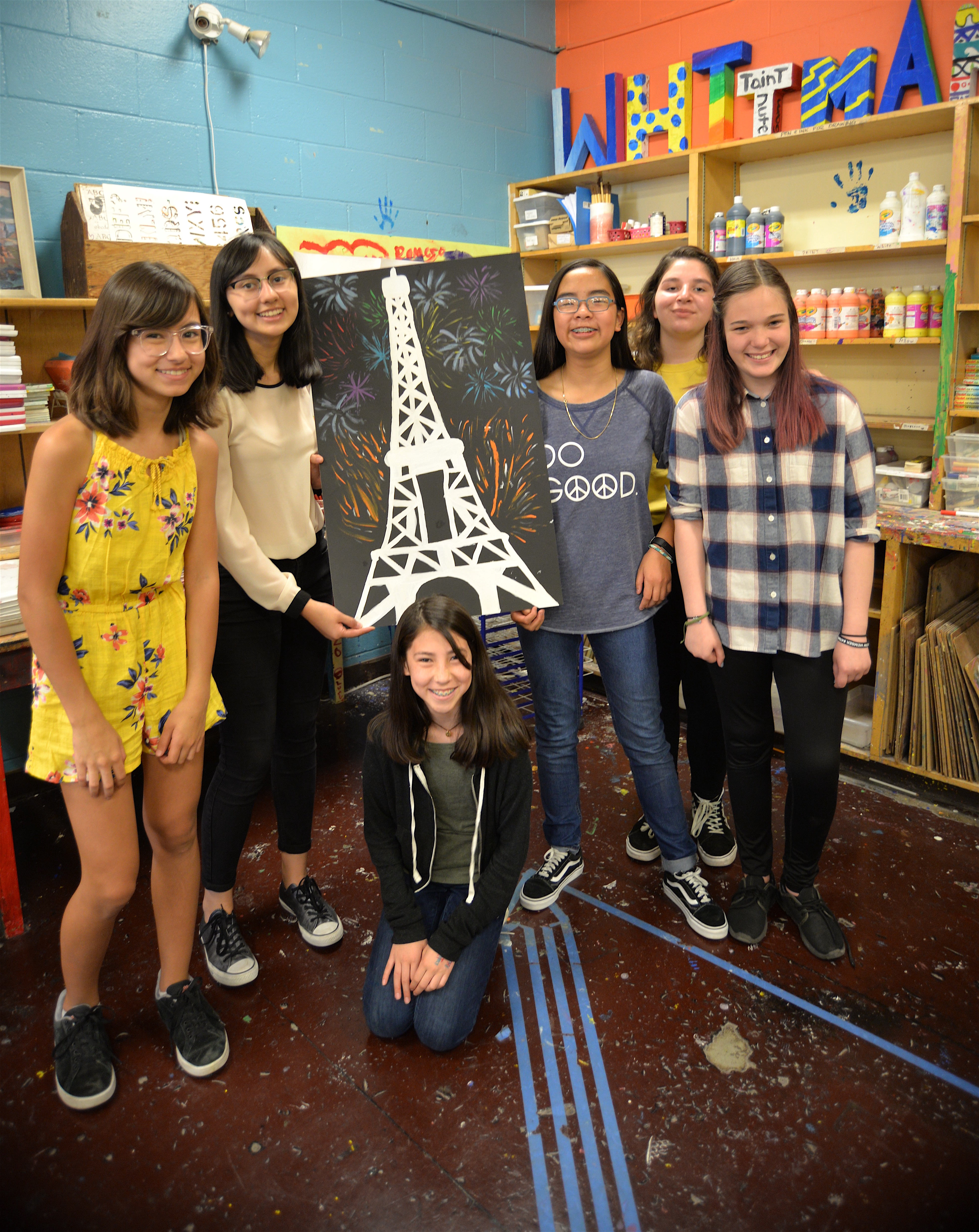 Art club with painting