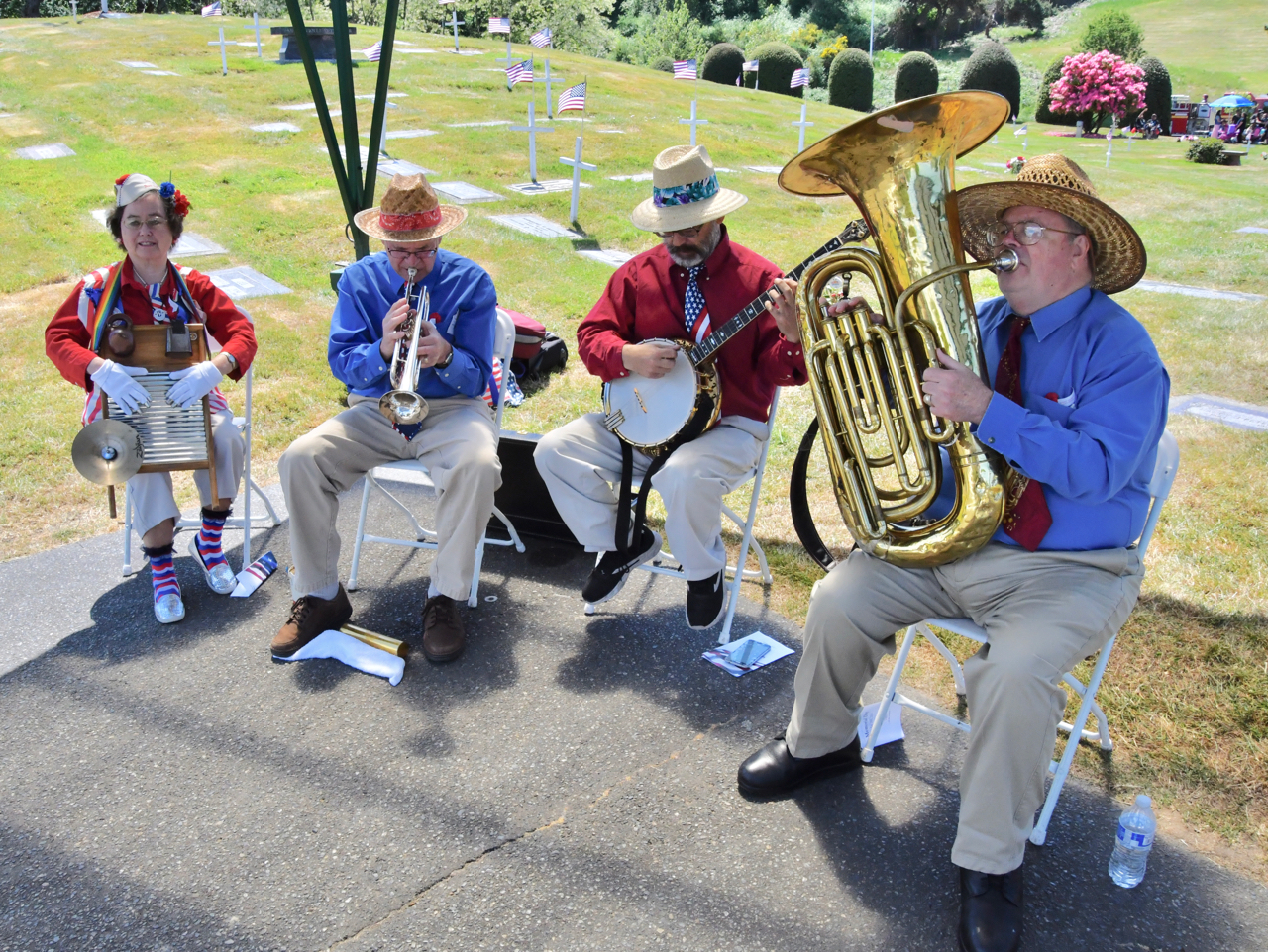 The band played prior to the service. Photo by Patrick Robinson