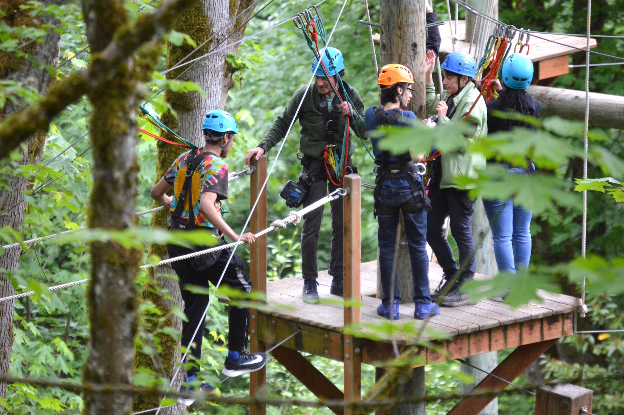 Camp Long Rope Challenge Course