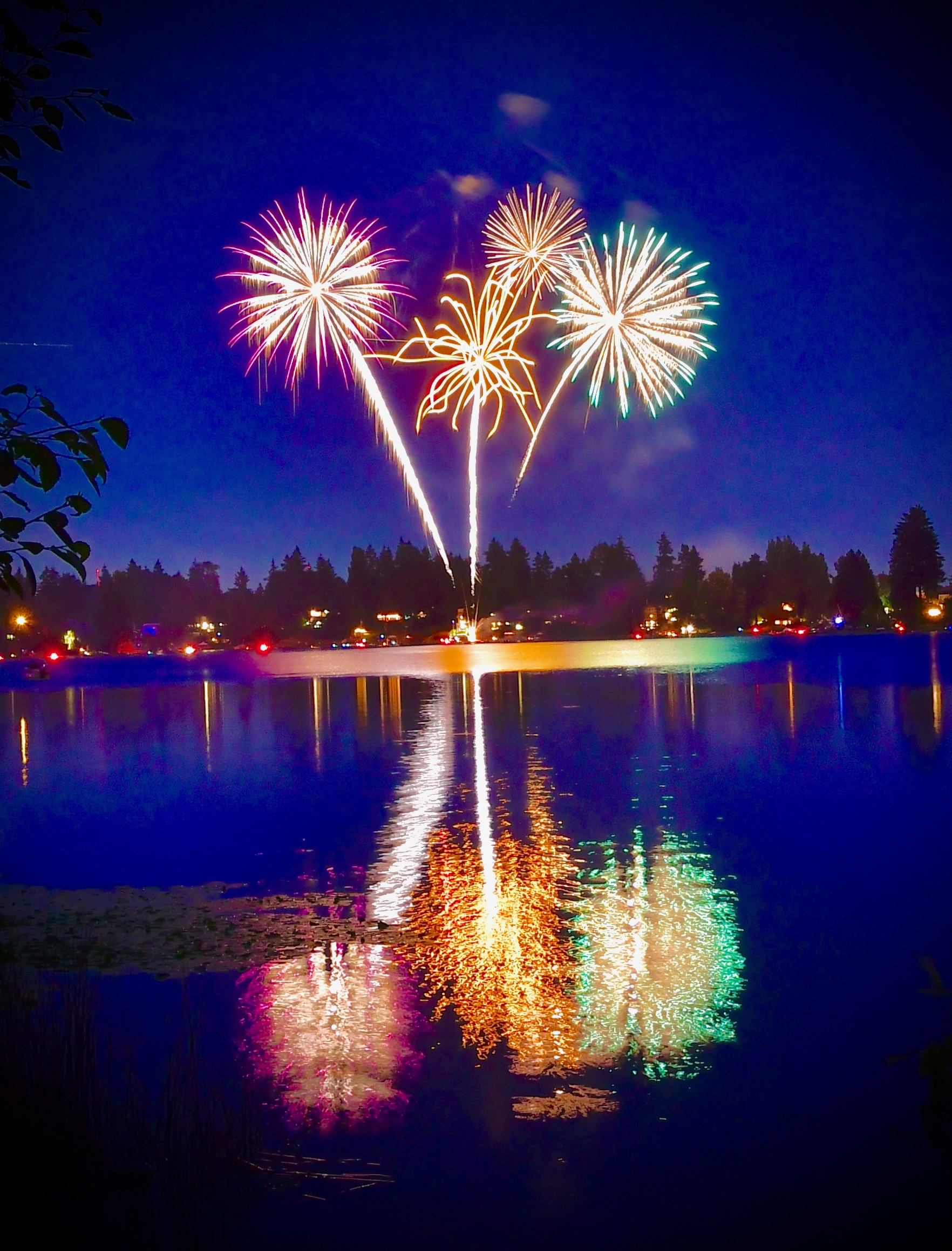 Fireworks at Angle Lake