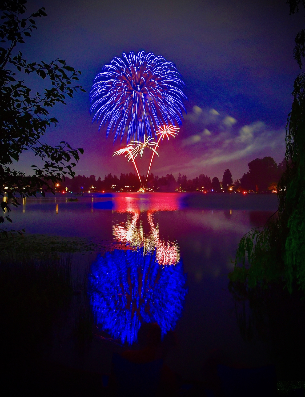 Fireworks at Angle Lake