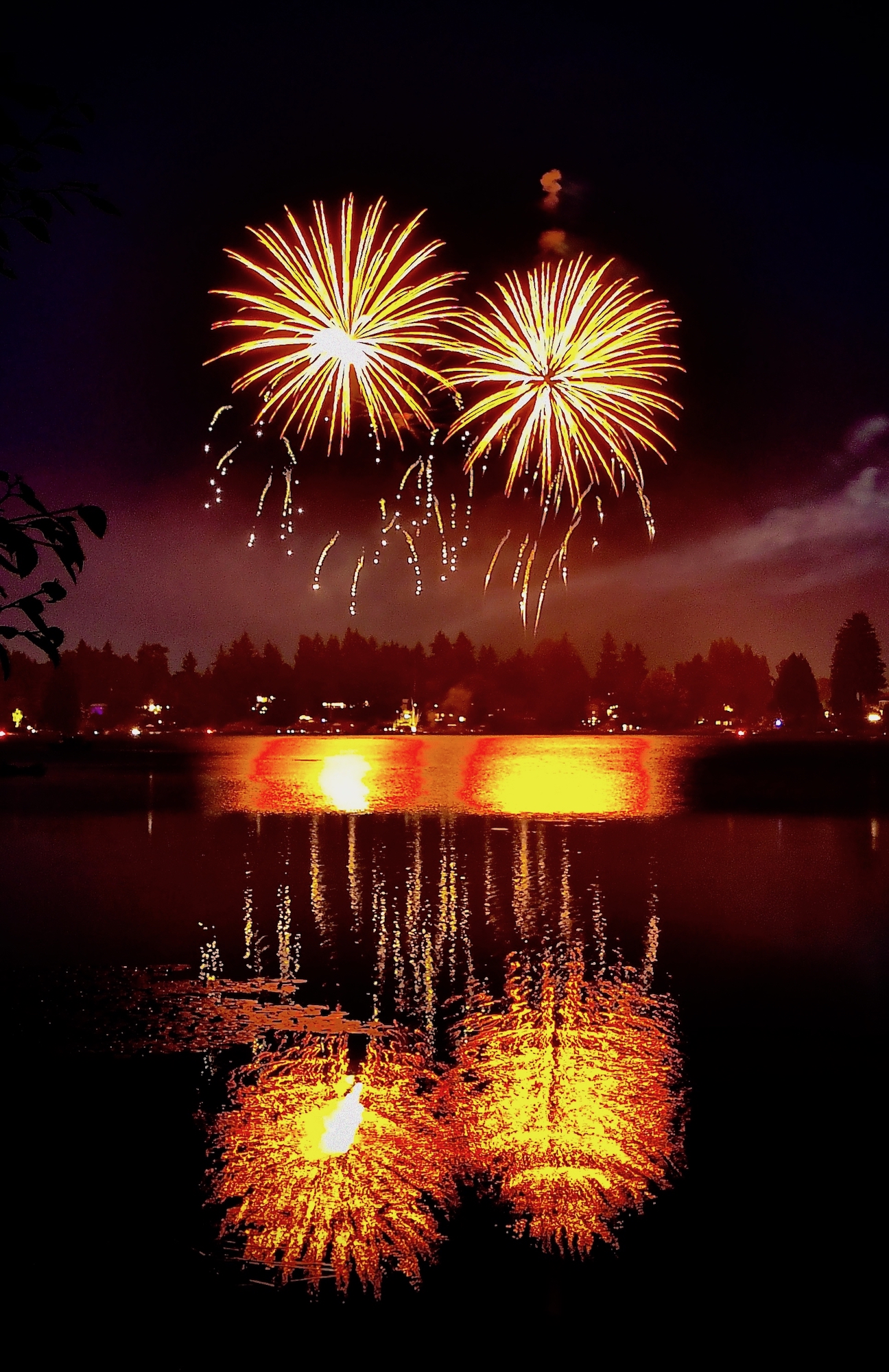 Fireworks at Angle Lake