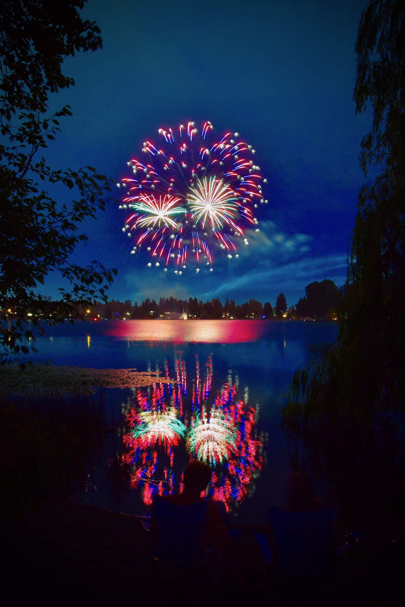 Fireworks at Angle Lake