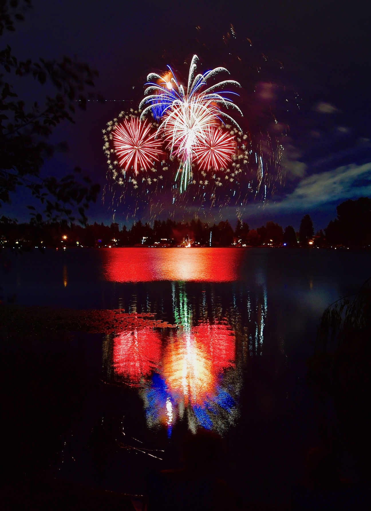 Fireworks at Angle Lake