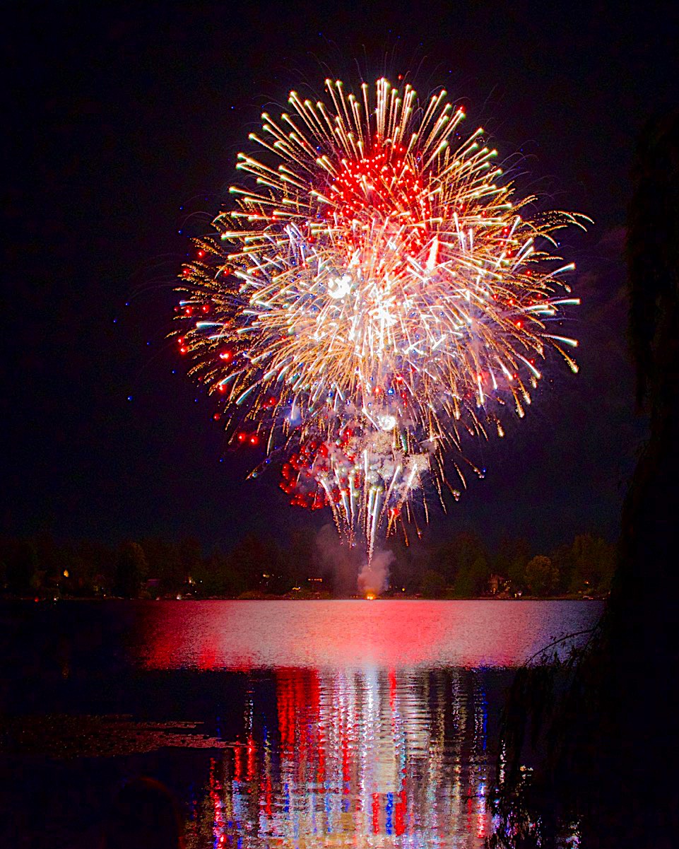 Fireworks at Angle Lake