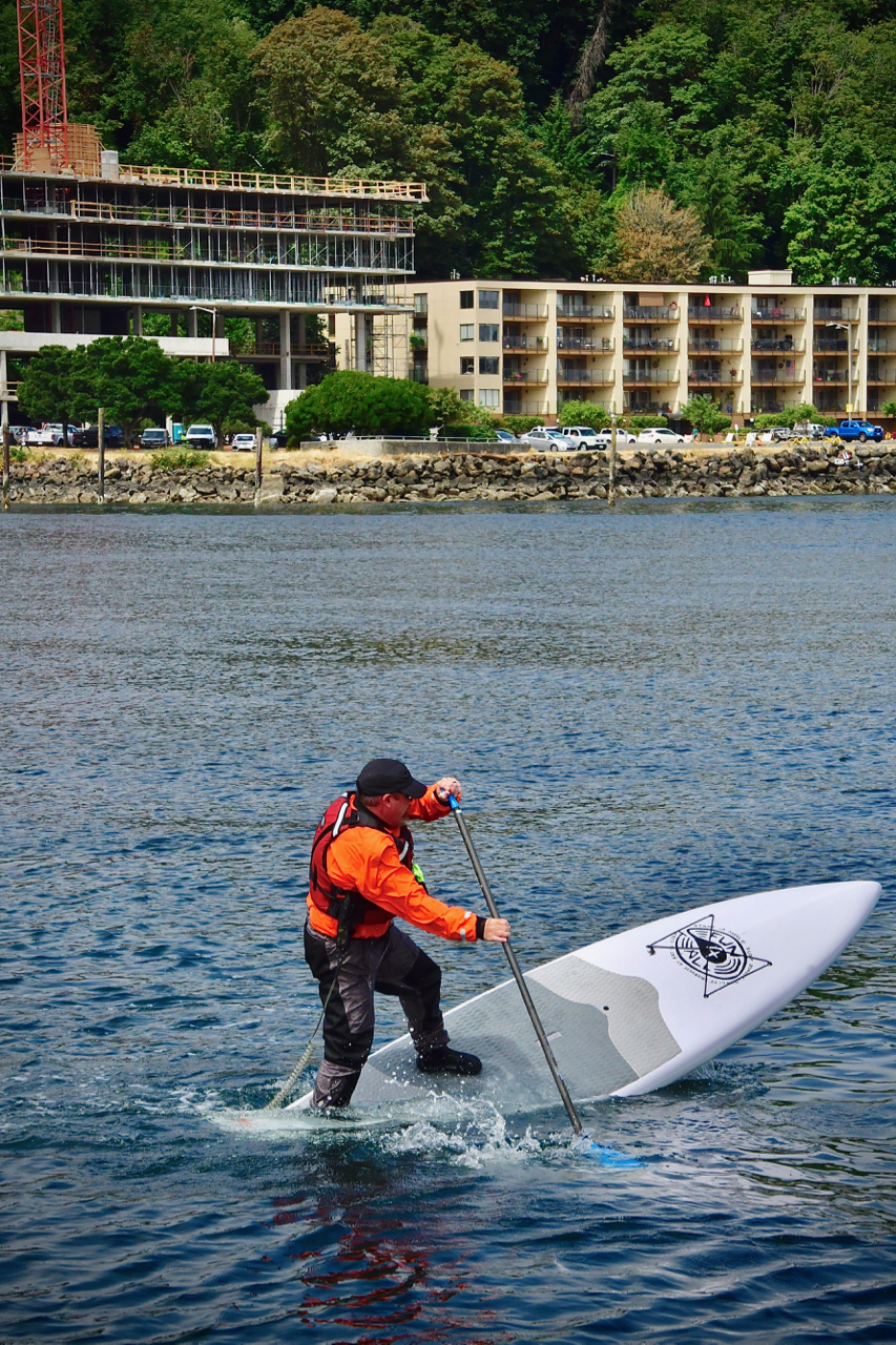 falling off a paddleboard