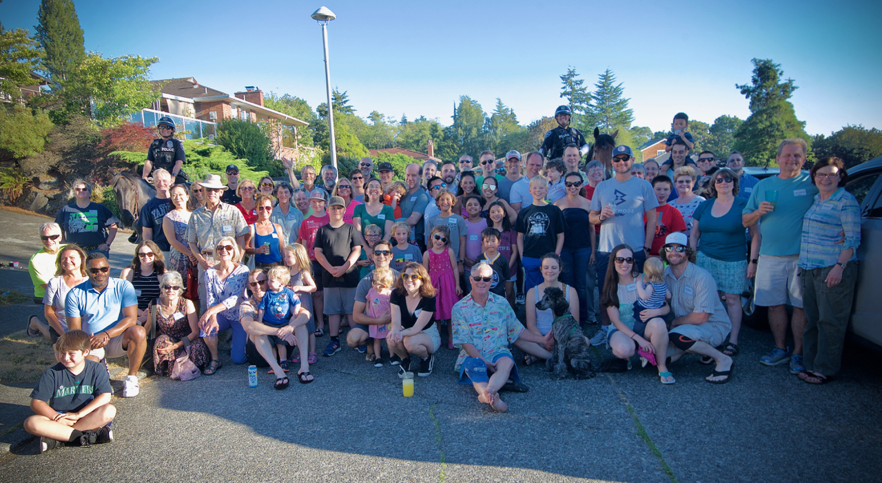 The party at 41st SW near Frontenac was full of great people. Photo by Patrick Robinson