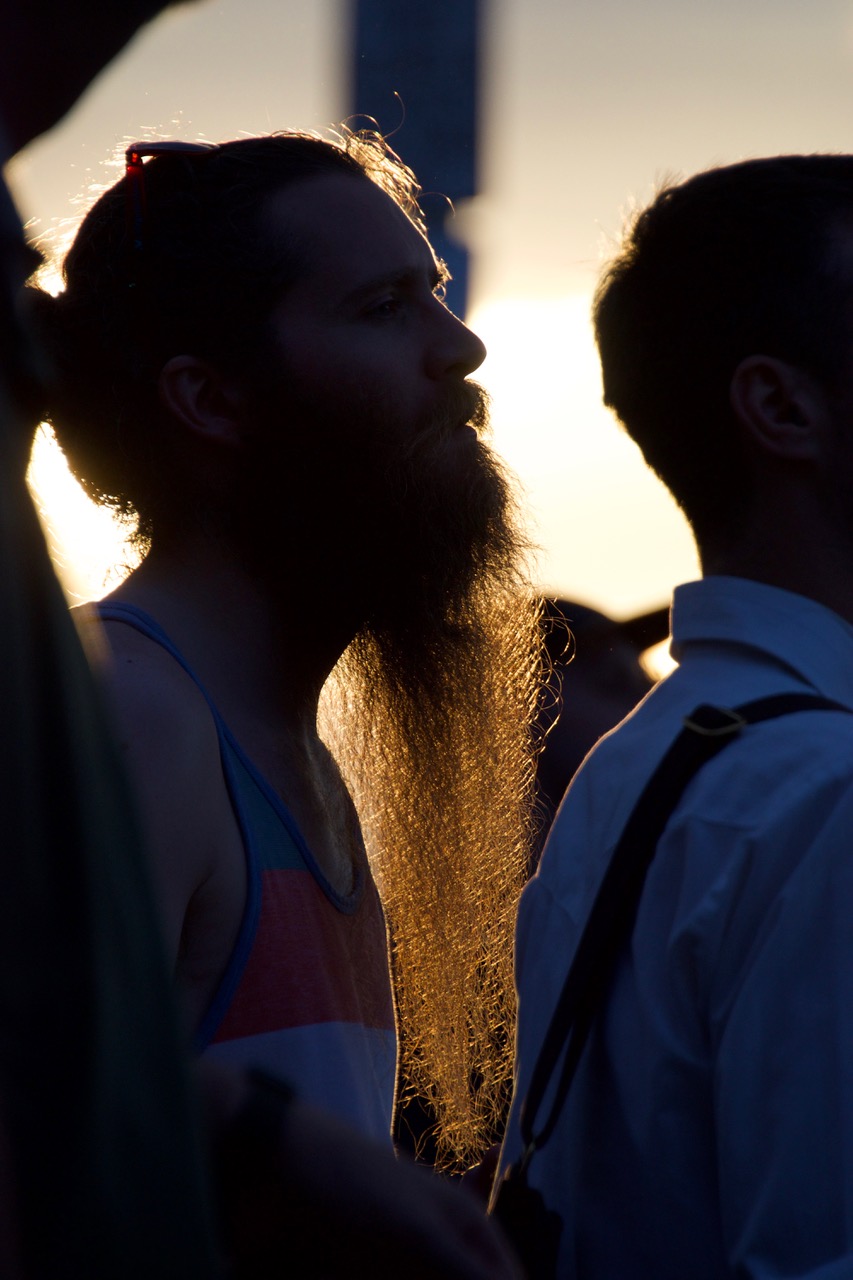 long backlit beard