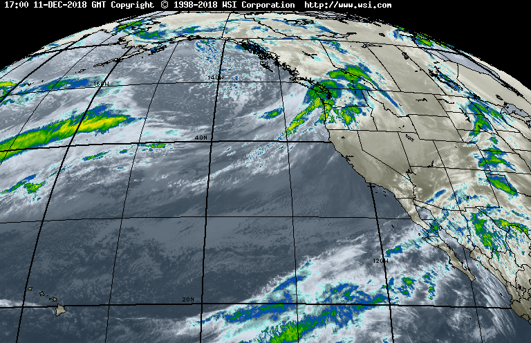 Pacific Infared Satalite 12/11/2018, Intellicast.com