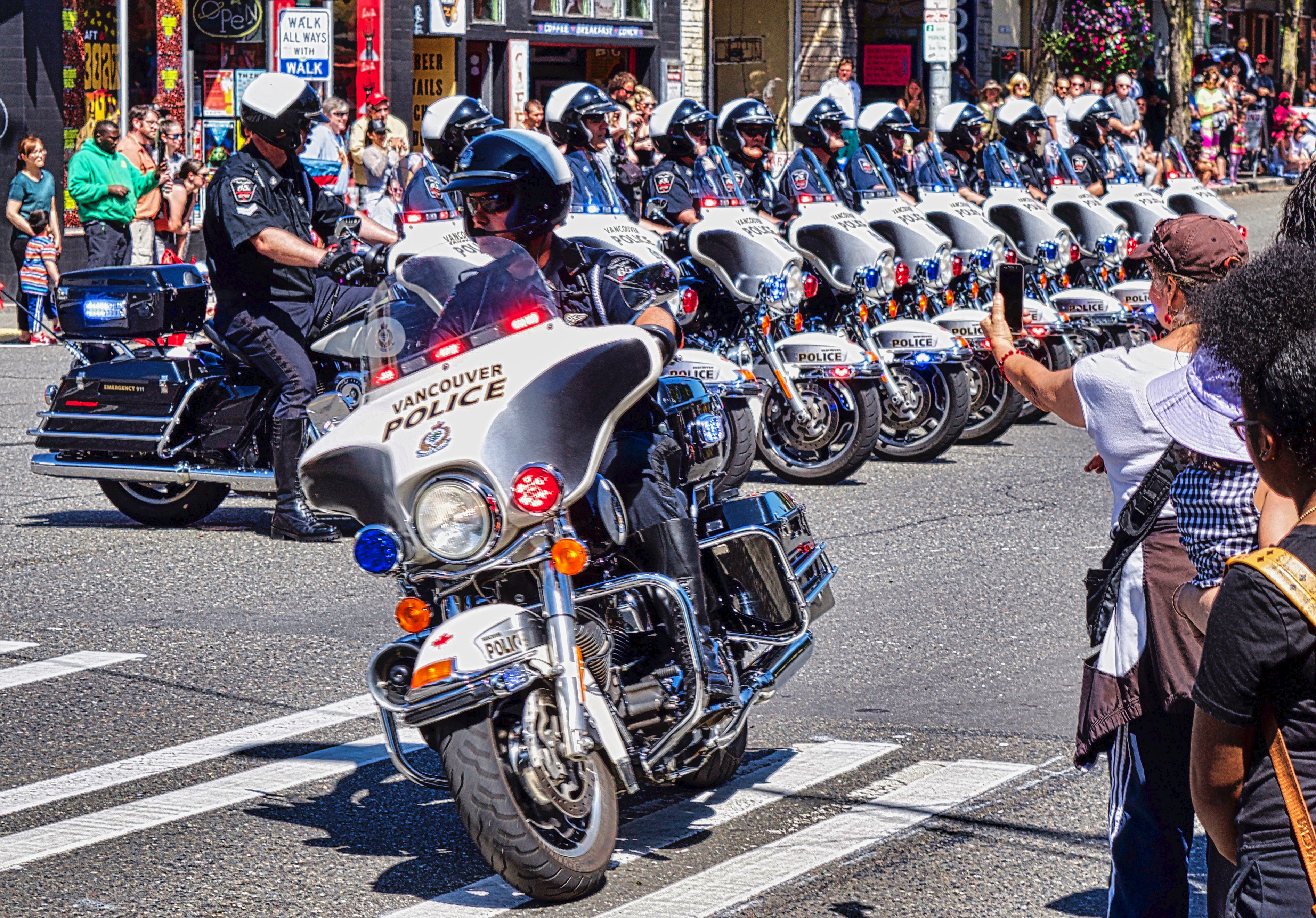 Vancouver police motorcyle drill team