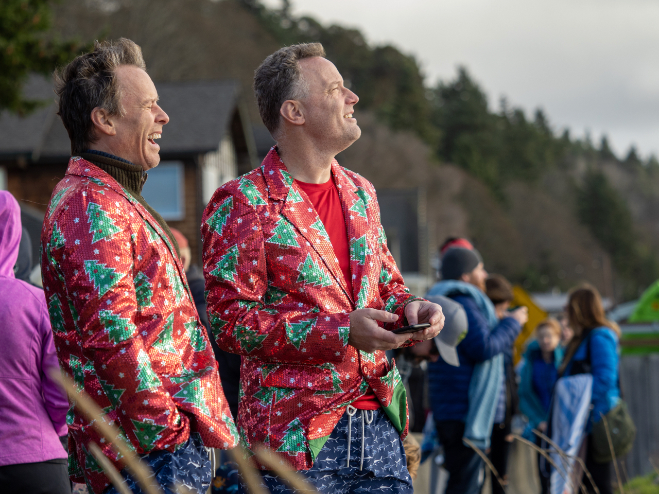 Three Tree Point polar plunge 2020