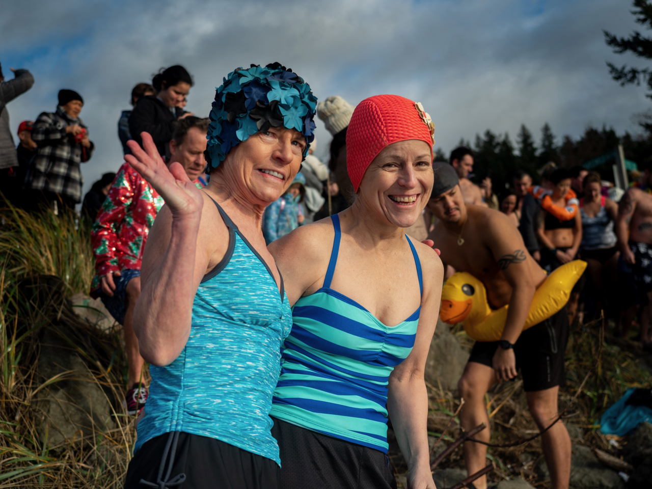 Three Tree Point polar plunge 2020