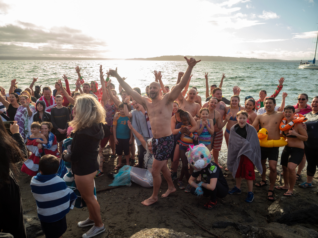 Three Tree Point polar plunge