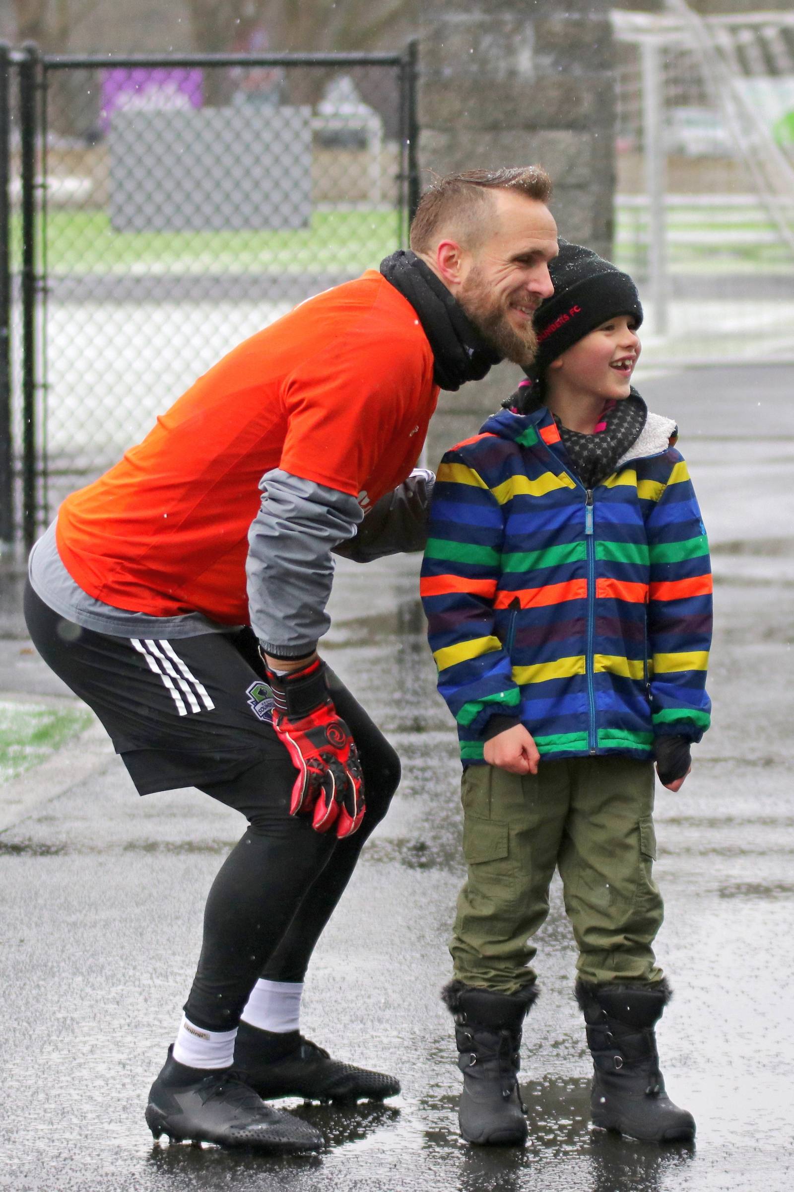 Nothing beats meeting your idol, Stefan Frei, and getting  your photo taken with him 