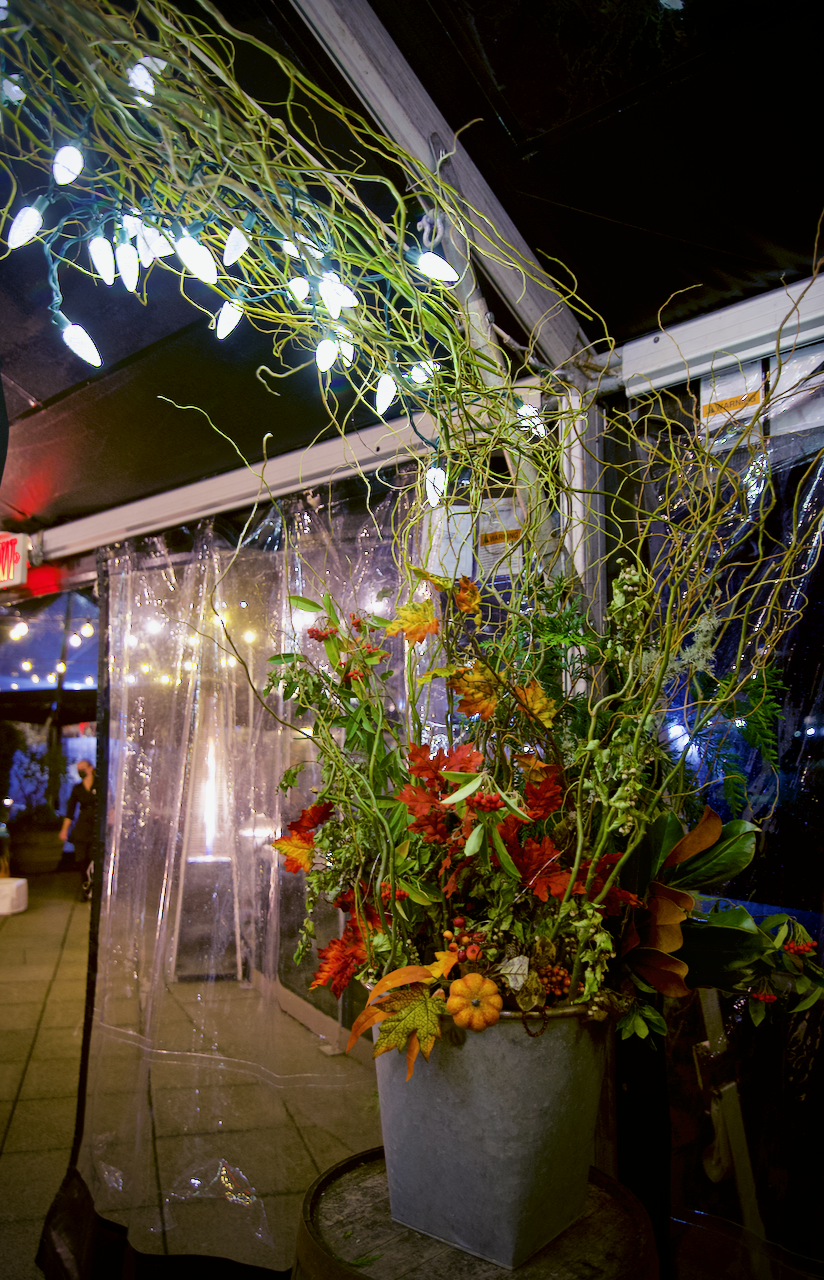 Elegant decor inside the tents