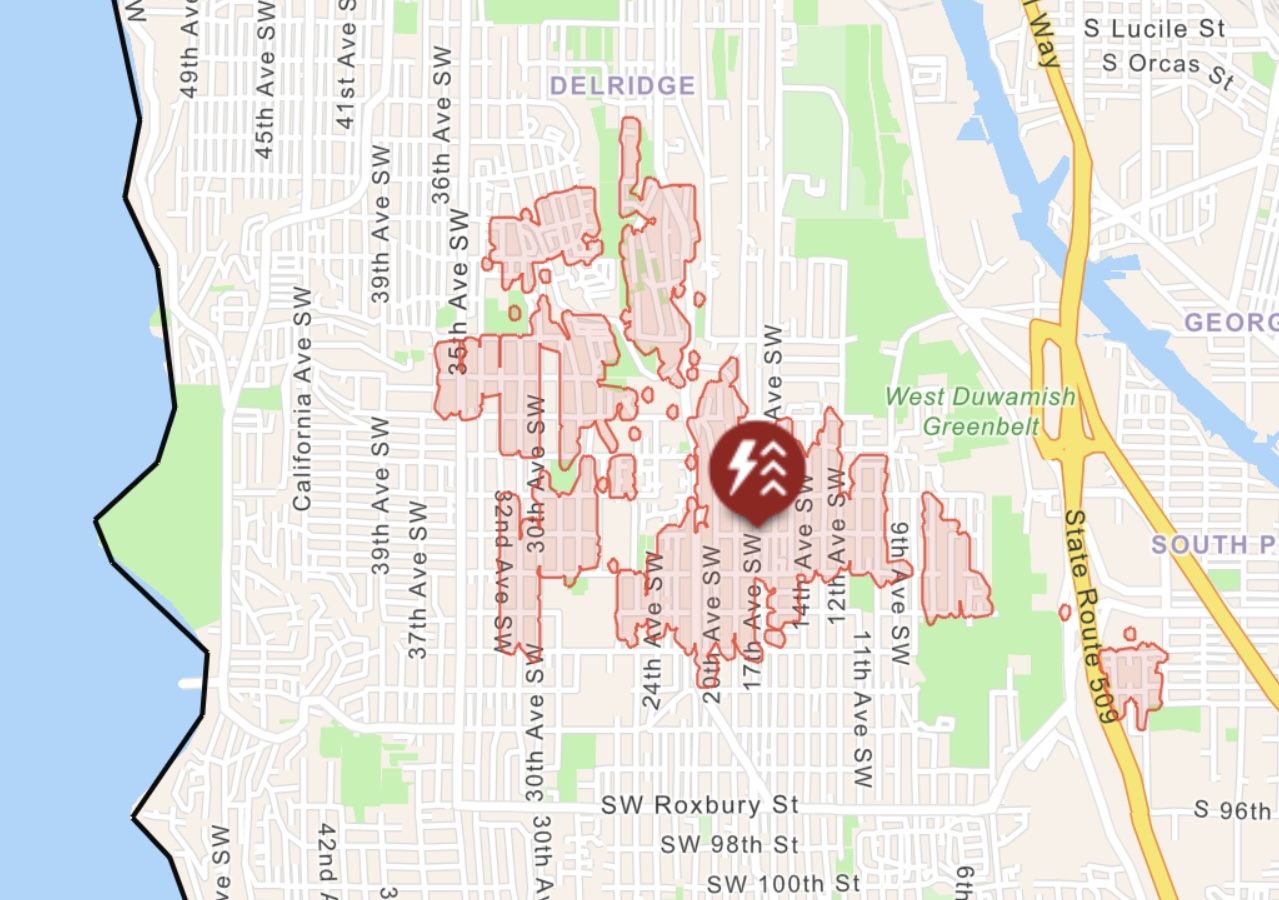 UPDATE Power outage in West Seattle now resolved Westside Seattle