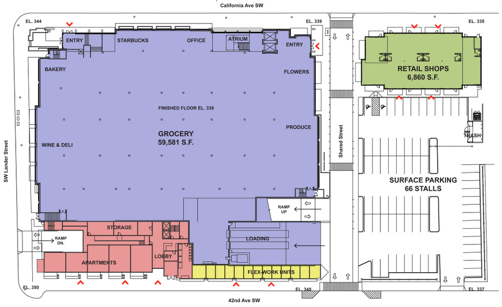 Safeway Store Layout Map Admiral Safeway Projected For August Completion In West Seattle | Westside  Seattle