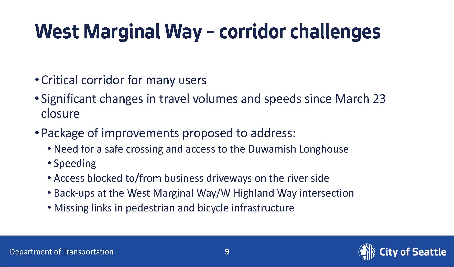 Corridor Challenges