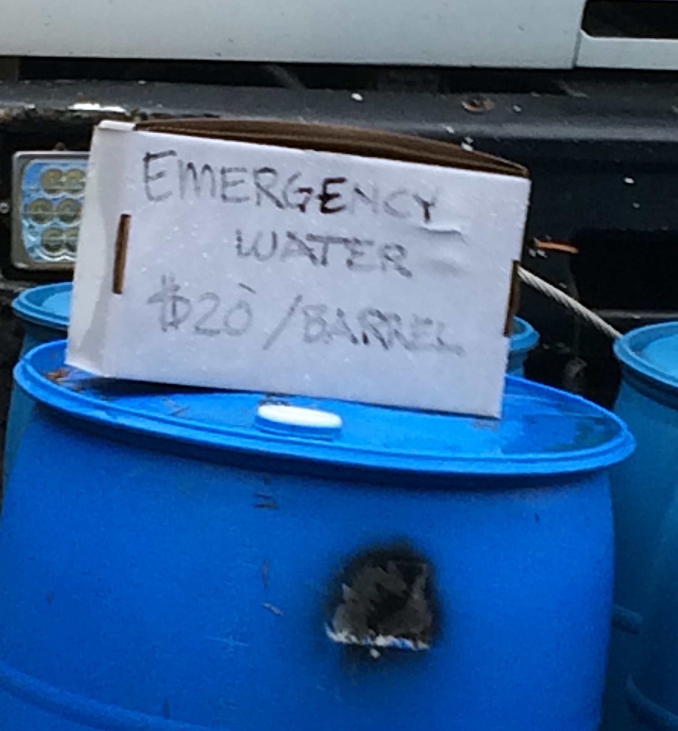 emergency water?