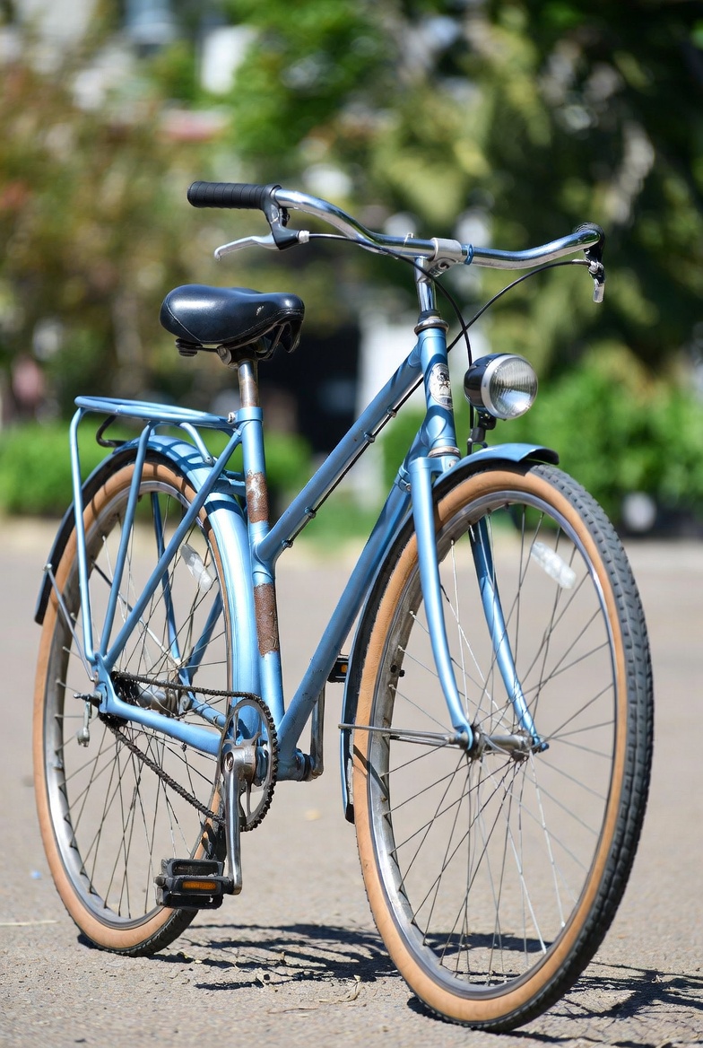 powder blue bike