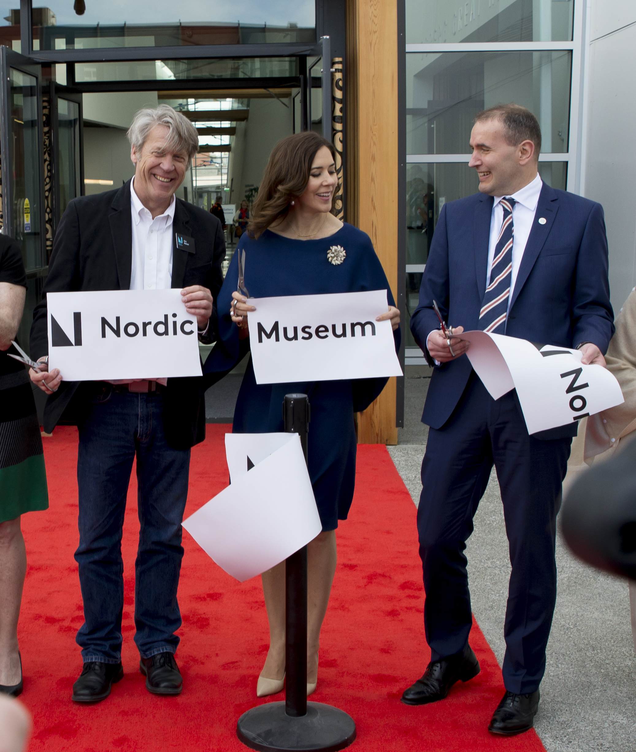 ribbon cutting at Nordic Museum