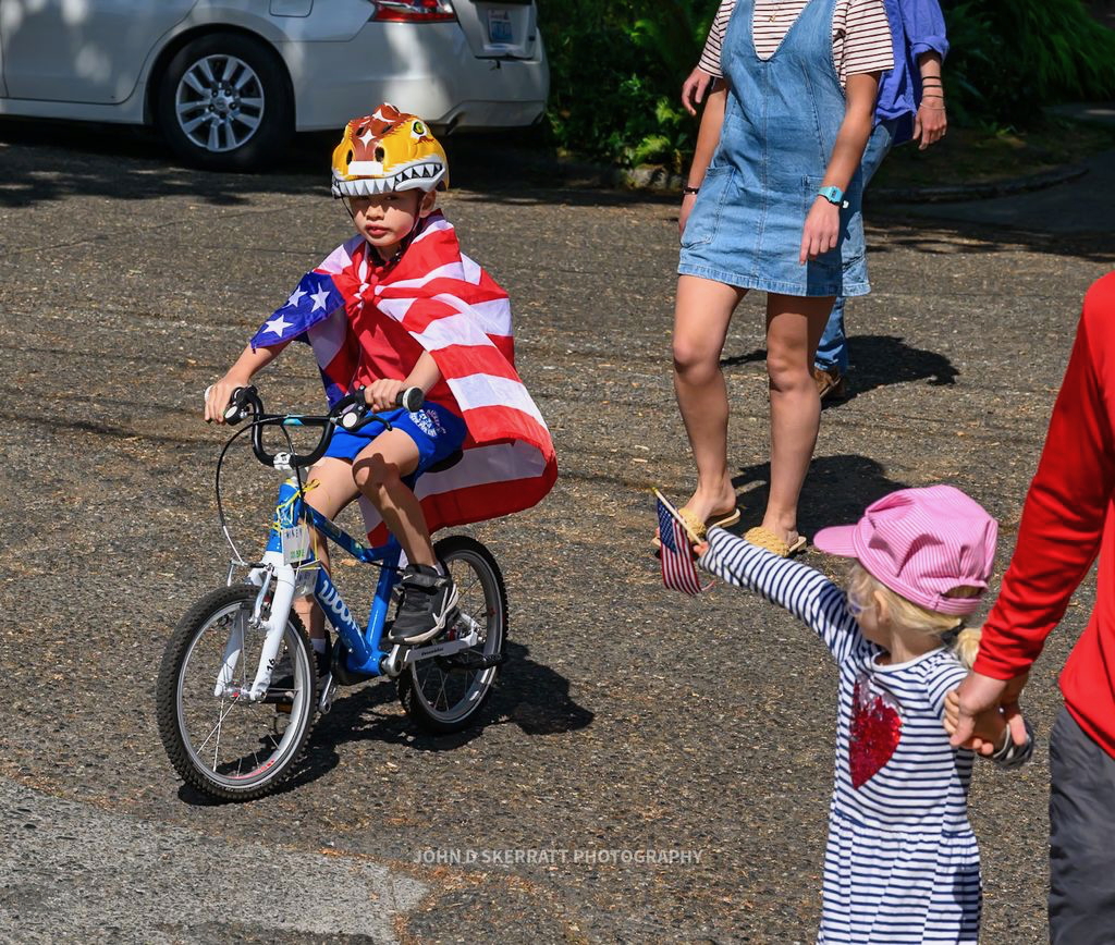 kid with flag