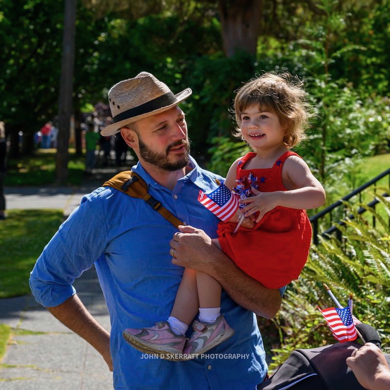 Dad and daughter