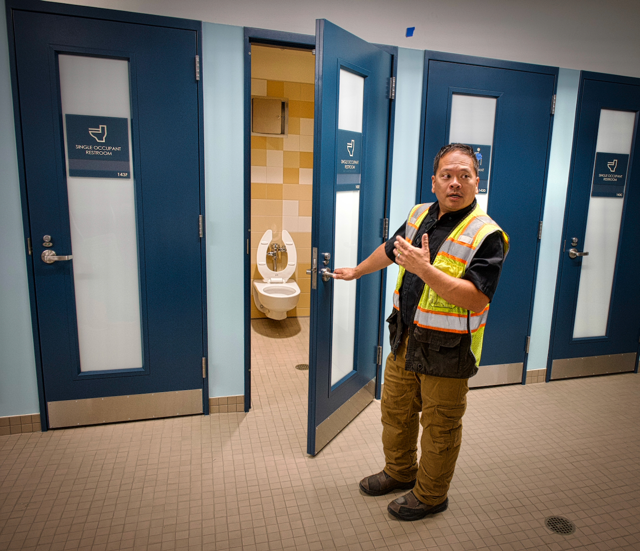individual restrooms