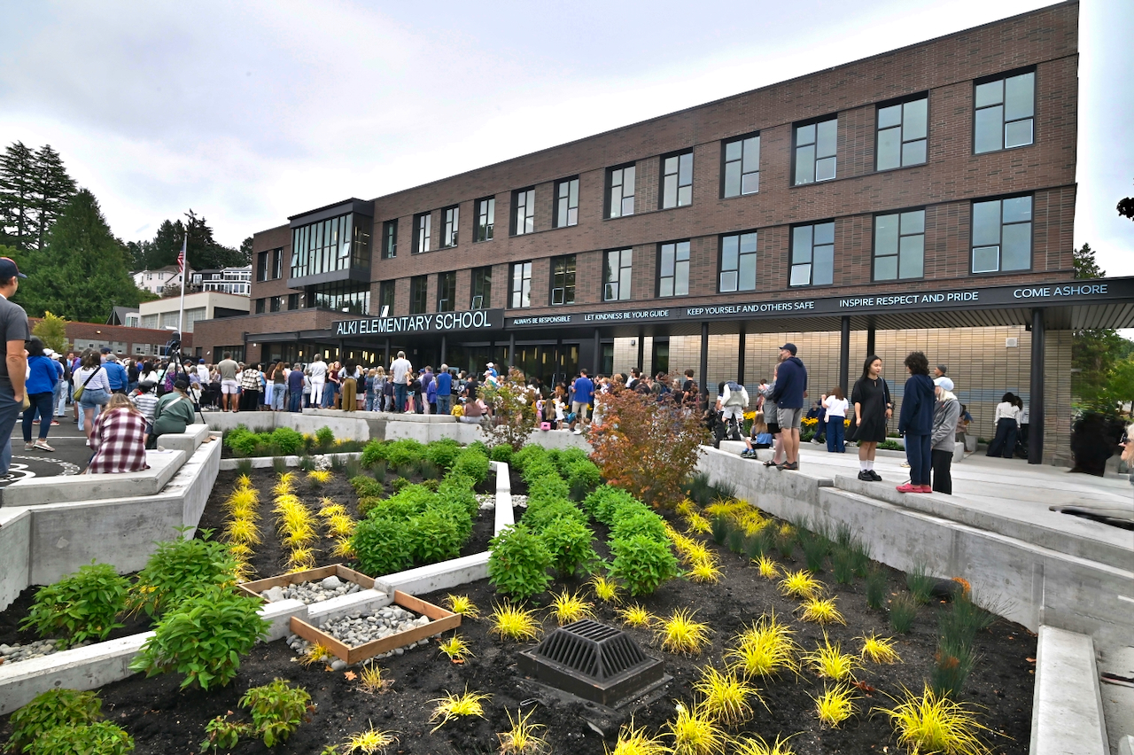 Alki Elementary bio retention garden