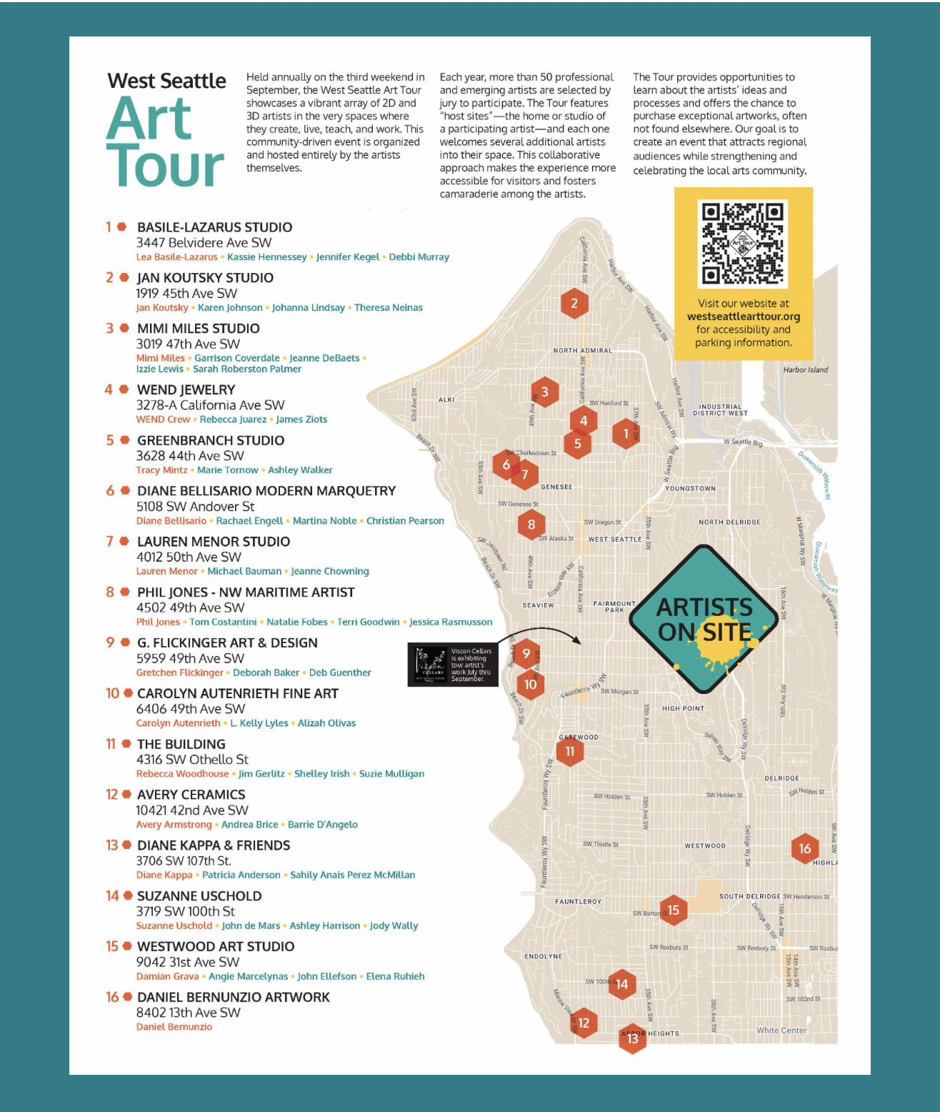 art tour map