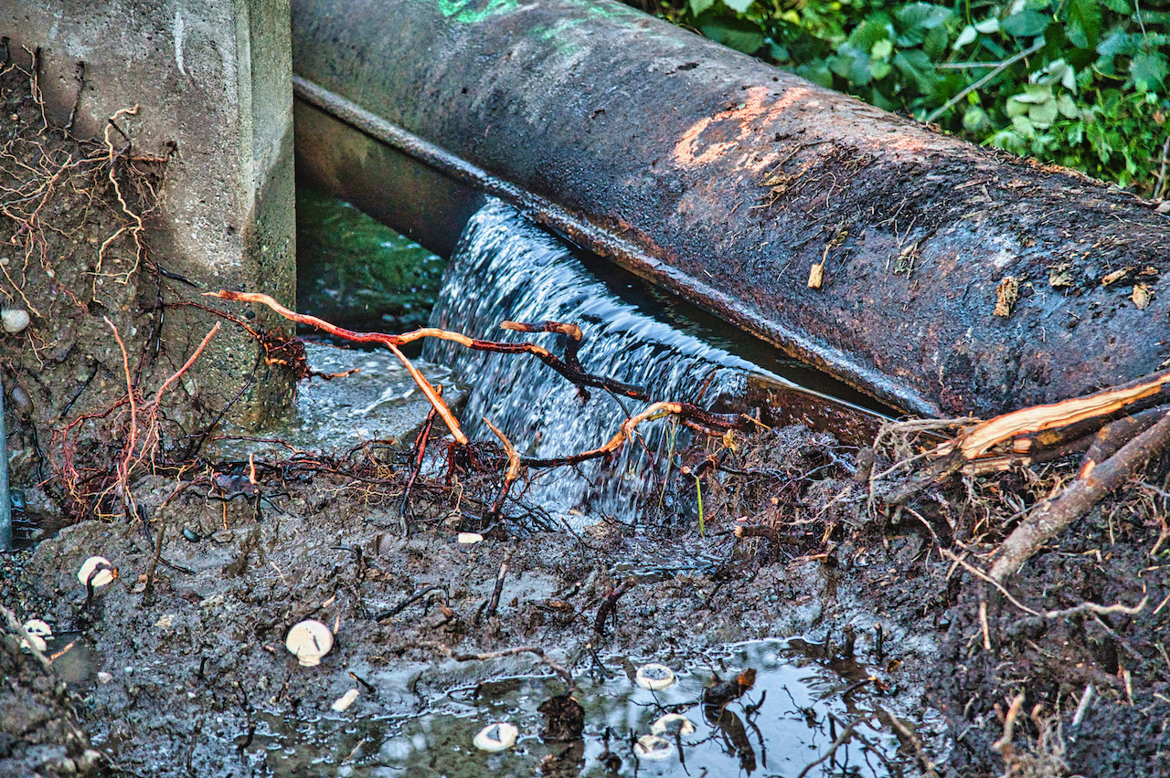 burst water main