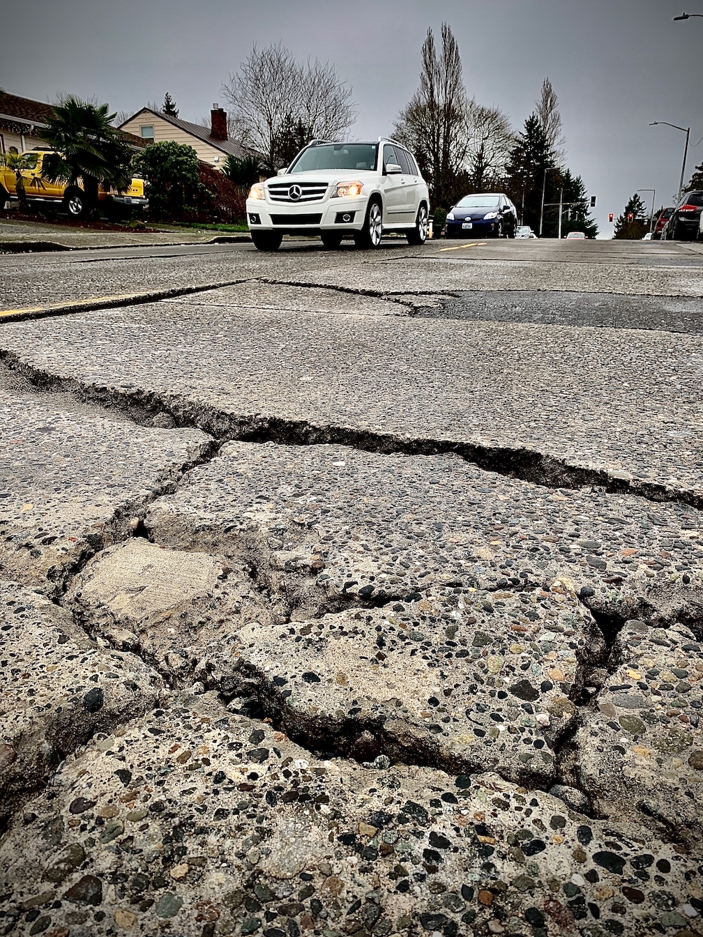 26th SW road damage