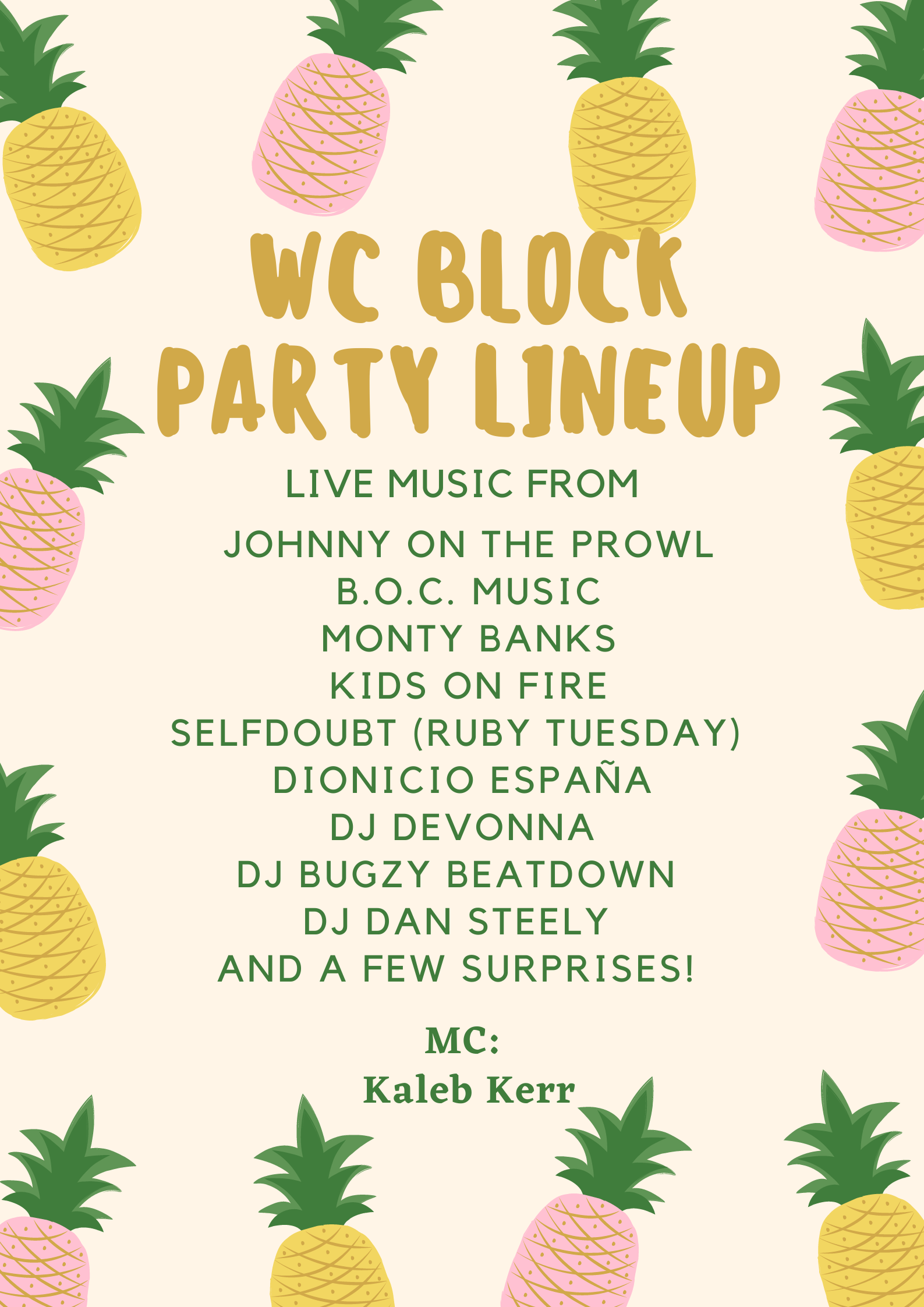 block party lineup