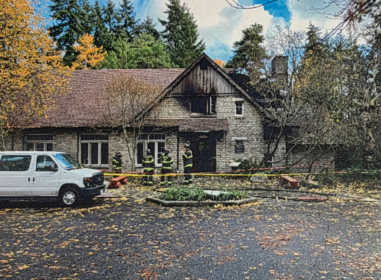 burnt exterior