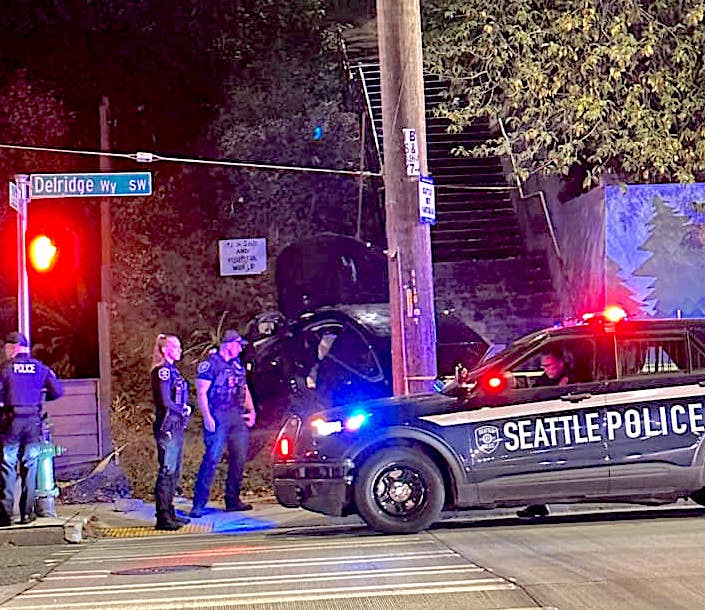 car crash on Delridge