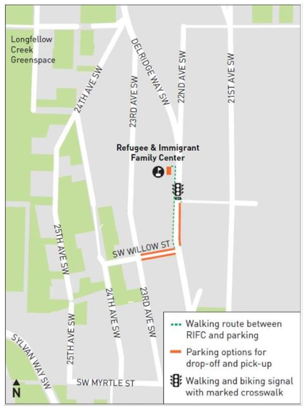 Designated Pickup and drop off zones